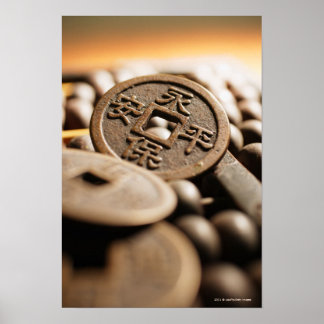 Póster Fecho da moeda chinesa