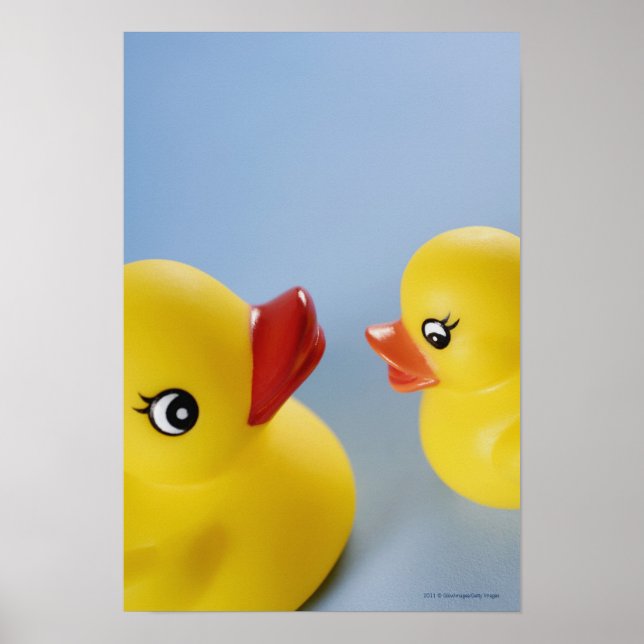 Poster Fecho de dois patos de borracha (Frente)