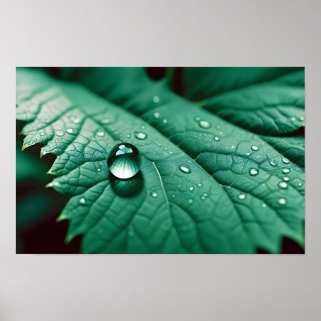 Poster Fecho de Folha Calm Tranquil (Frente)