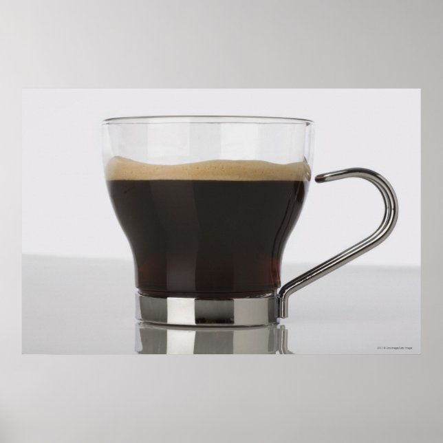 Póster Fecho de uma xícara de café (Frente)