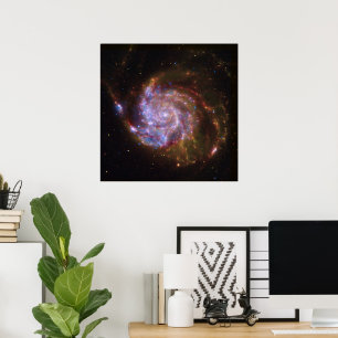 Poster Fécula de cravagem: M101 Galáxia