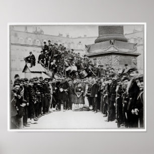 Póster Federes antes da coluna de Vendome