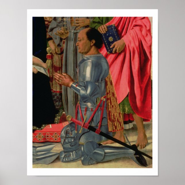 Poster Federico da Montefeltro, detalhe do Brera Alt (Frente)