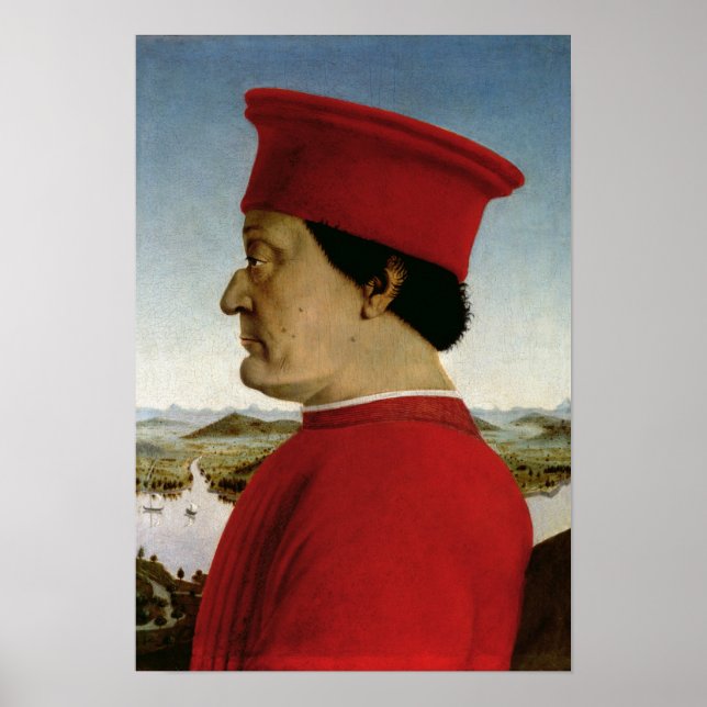 Poster Federigo da Montefeltro  Duke of Urbino, c.1465 (Frente)