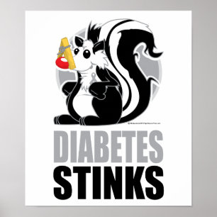 Póster Fedores do diabetes