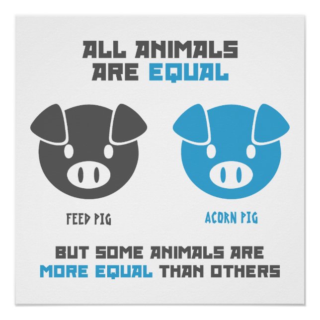 Póster Feed Pig, Acorn  (Frente)