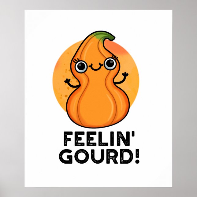 Poster Feelin Gourd Funny Veggie Pun (Frente)
