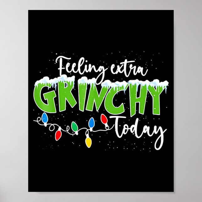 Poster Feeling Extra Today Funny Christmas 2025  (Frente)