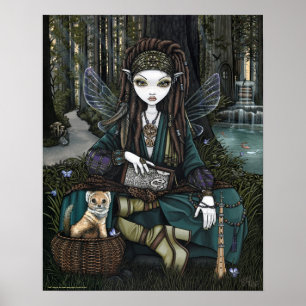 Poster feericamente do Soothsayer de Awen da