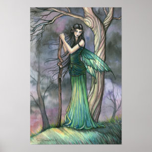 Poster feericamente esmeralda de Fae por Molly