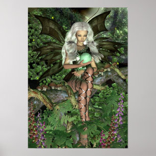 Poster feericamente - país das fadas da floresta