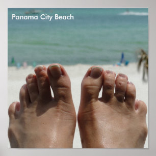 Póster Feet with beach