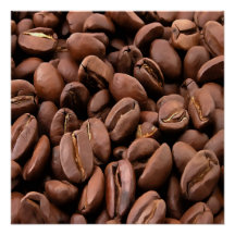 Feijão de café torrado artístico