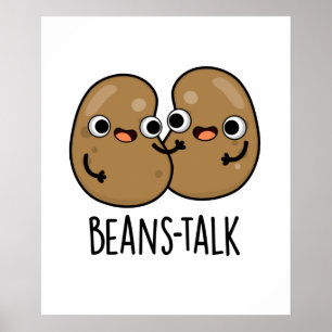 Poster Feijões Fala Boca-Veggie Bean Pun