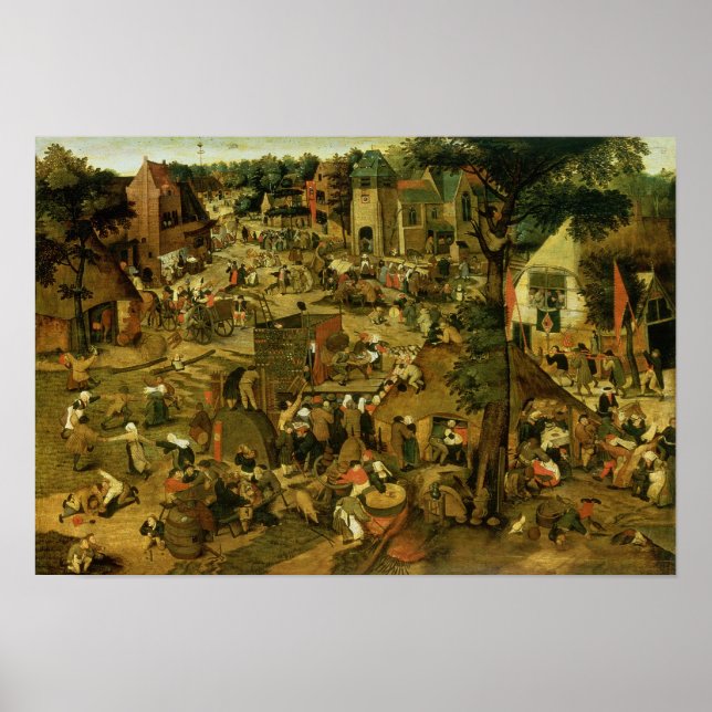 Póster Feira com performance teatral, 1562 (Frente)