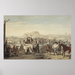 Poster Feira de Cavalos - Paul Sandby - c1750