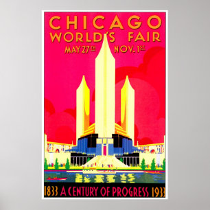 Poster Feira de mundos de Chicago 1911