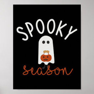 Poster Feira de Spooky, Festa de Fantasma, Fofo de Hallow
