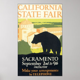 Póster Feira do Estado da Califórnia em Sacramento
