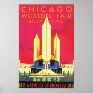 Poster Feira do Mundo de Chicago, 1933