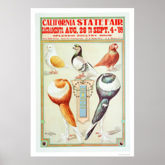 Póster Feira Estadual da Califórnia em 1909