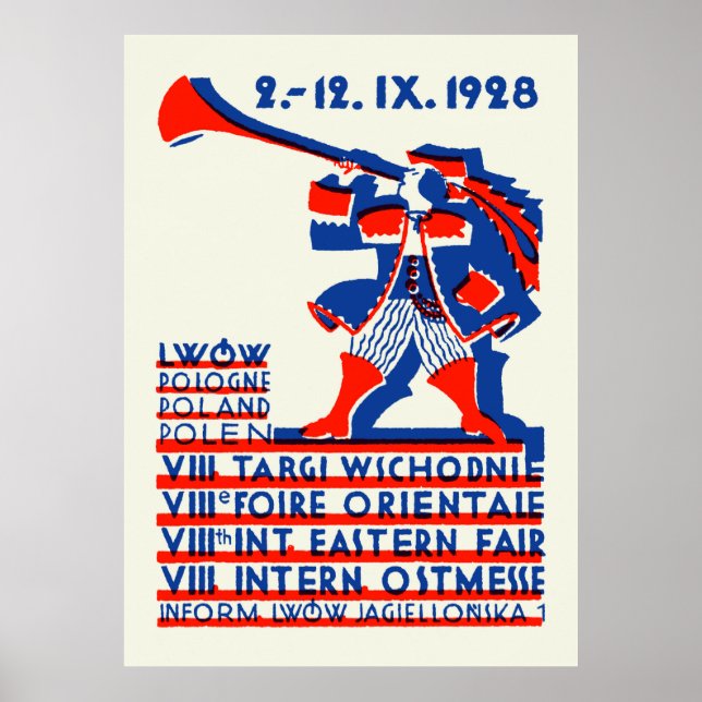 Poster Feira Internacional de Lwow, 1928 (Frente)