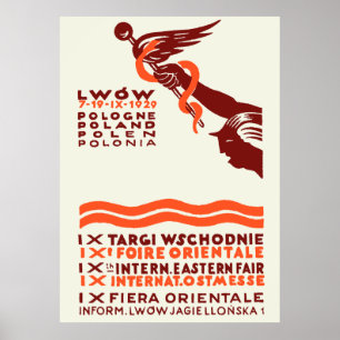 Poster Feira Internacional de Lwow, 1929