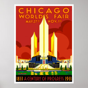 Poster Feira Mundial de Chicago de 1933