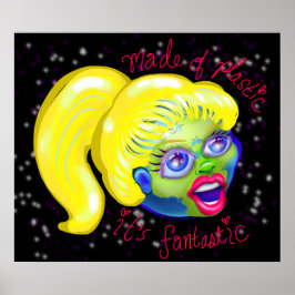 Poster Feita de Plastic Mãe Earth Girl