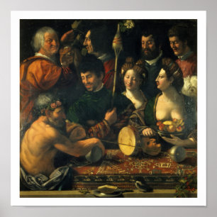 Póster Feitiçaria ou alegoria de Hercules, c.1535 (óleo