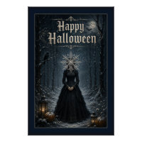 Feiticeira de Halloween à Meia-Noite Congelada