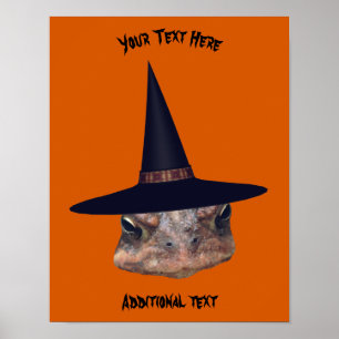 Poster Feiticeira de rosto de bruxas Halloween personaliz
