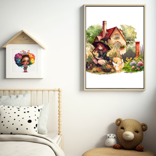 Poster Feiticeira E Raposa Bonitas