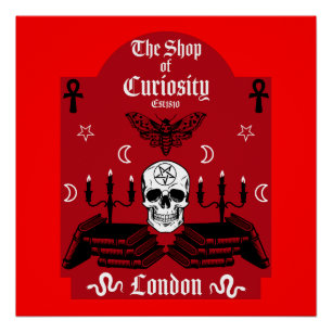 Póster Feiticeira Gótica Punk Halloween