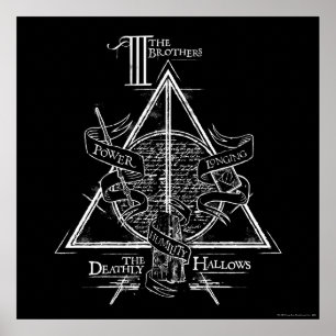 Póster Feitiço de Harry Potter   Gráfico das RELÍQUIAS DA