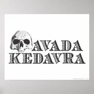 Poster Feitiço Harry Potter   Avada Kedavra