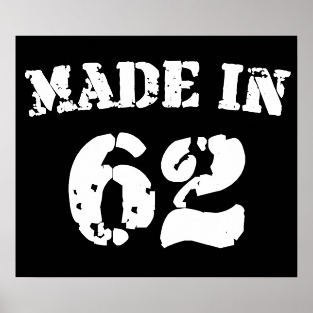 Poster Feito Em 1962 (Frente)