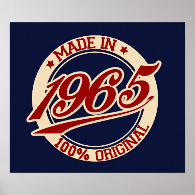 Póster Feito Em 1965 (Frente)