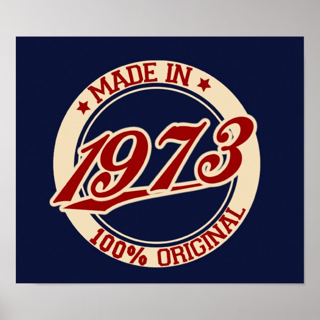 Póster Feito Em 1973 (Frente)