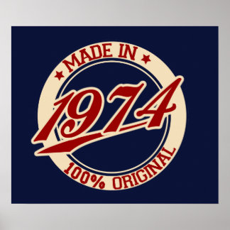 Poster Feito Em 1974