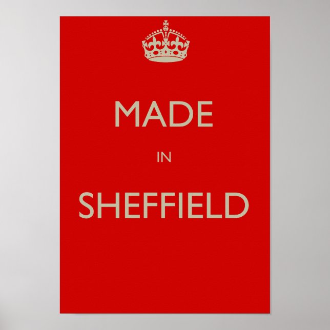 Póster Feito em Sheffield (Frente)