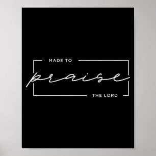 Poster Feito Para Louvar ao Senhor – Design de Adoração C