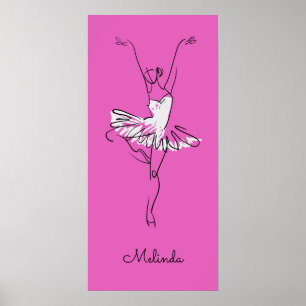 Poster feito sob encomenda da bailarina do nome &