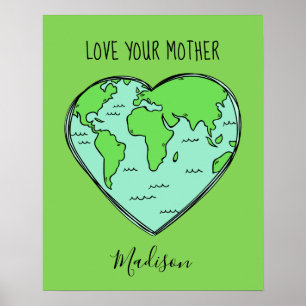 Poster feito sob encomenda do amor da terra do
