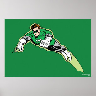 Poster Feixe de energia verde da lanterna