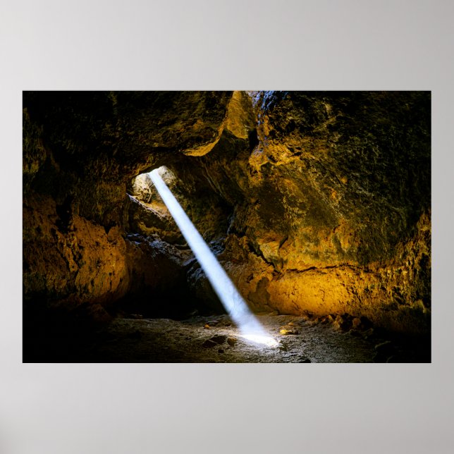 Poster Feixe-Sol Através De Um Tubo De Lava (Frente)