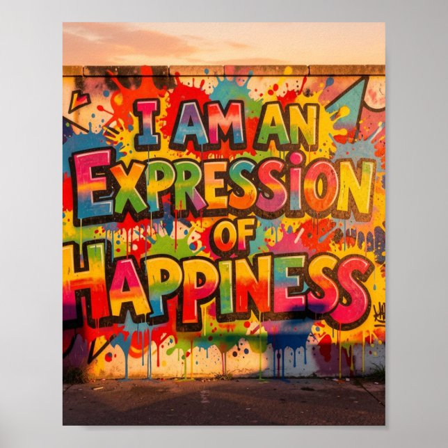 Poster Felicidade  (Frente)