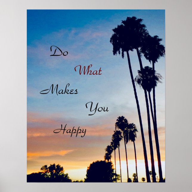 Poster Felicidade (Frente)