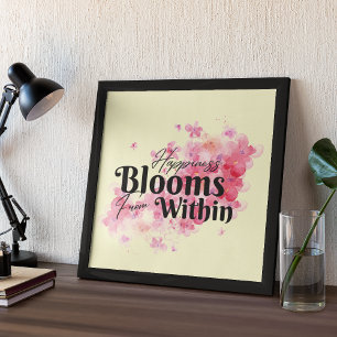 Poster Felicidade Bloomia de Dentro
