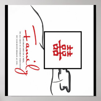 Poster Felicidade dupla familiar